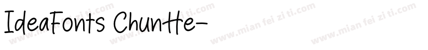 IdeaFonts ChunHe字体转换